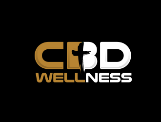 t CBD WELLNESS logo design by schiena