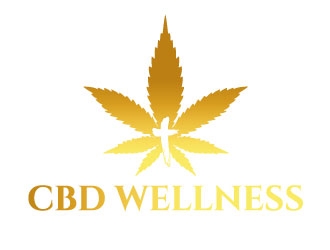 t CBD WELLNESS logo design by Suvendu