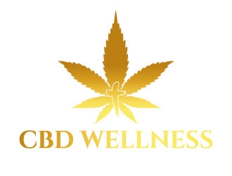 t CBD WELLNESS logo design by Suvendu