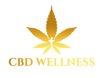 t CBD WELLNESS logo design by Suvendu