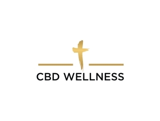 t CBD WELLNESS logo design by EkoBooM