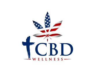 t CBD WELLNESS logo design by KDesigns