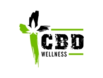 t CBD WELLNESS logo design by totoy07