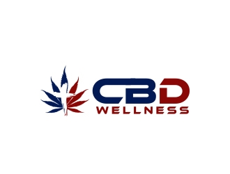 t CBD WELLNESS logo design by MarkindDesign