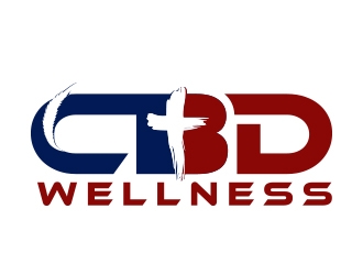 t CBD WELLNESS logo design by MarkindDesign