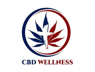 t CBD WELLNESS logo design by MarkindDesign