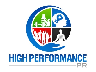 High Performance PR logo design by jaize