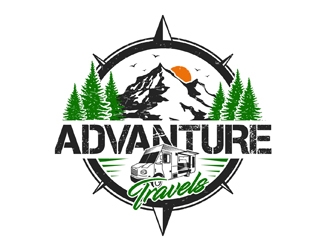 Advanture Travels logo design by DreamLogoDesign