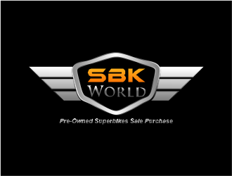 Sbk World  logo design by amazing