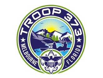 Troop 373 logo design by MAXR