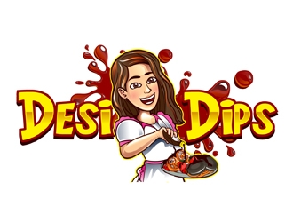 Desi Dips logo design by DreamLogoDesign