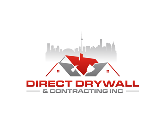 Direct Drywall & Contracting Inc. logo design by bomie