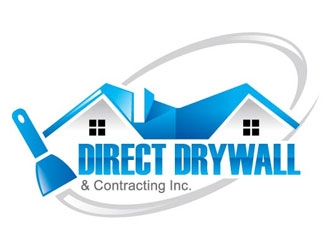 Direct Drywall & Contracting Inc. logo design by shere