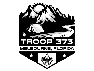 Troop 373 logo design by schiena