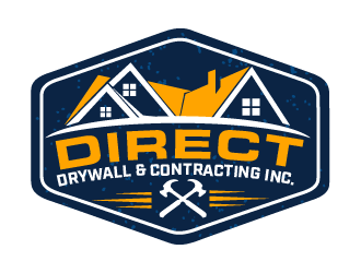 Direct Drywall & Contracting Inc. logo design by THOR_