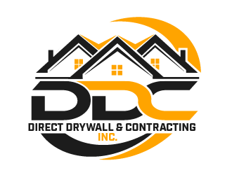 Direct Drywall & Contracting Inc. logo design by THOR_