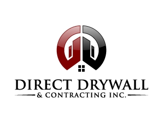 Direct Drywall & Contracting Inc. logo design by abss