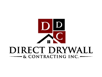 Direct Drywall & Contracting Inc. logo design by abss