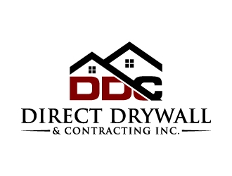 Direct Drywall & Contracting Inc. logo design by abss