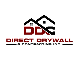 Direct Drywall & Contracting Inc. logo design by abss