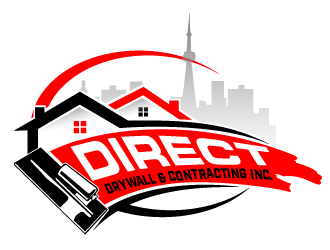 Direct Drywall & Contracting Inc. logo design by THOR_