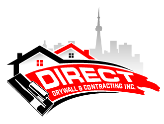 Direct Drywall & Contracting Inc. logo design by THOR_