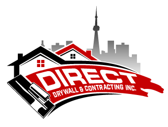 Direct Drywall & Contracting Inc. logo design by THOR_