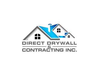 Direct Drywall & Contracting Inc. logo design by akhi