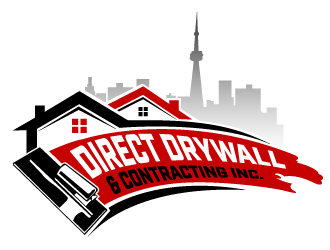 Direct Drywall & Contracting Inc. logo design by THOR_