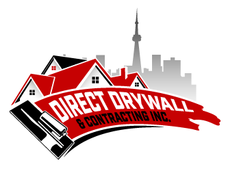 Direct Drywall & Contracting Inc. logo design by THOR_