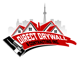 Direct Drywall & Contracting Inc. logo design by THOR_