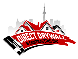 Direct Drywall & Contracting Inc. logo design by THOR_