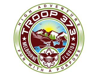 Troop 373 logo design by MAXR