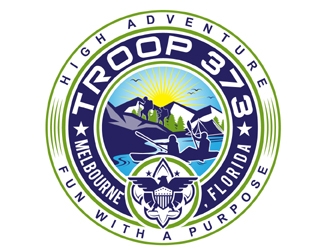 Troop 373 logo design by MAXR