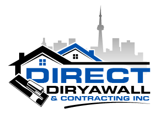 Direct Drywall & Contracting Inc. logo design by THOR_