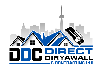 Direct Drywall & Contracting Inc. logo design by THOR_