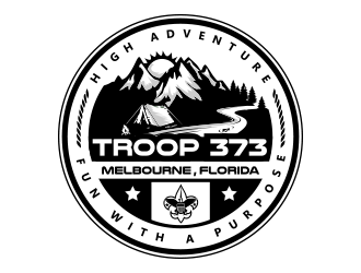 Troop 373 logo design by schiena