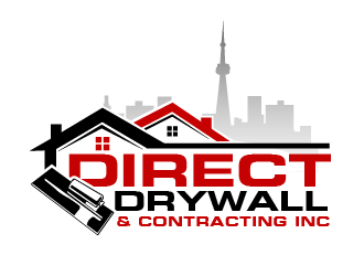 Direct Drywall & Contracting Inc. logo design by THOR_