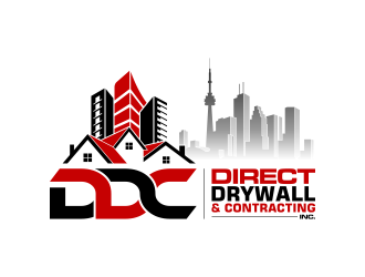 Direct Drywall & Contracting Inc. logo design by pakNton