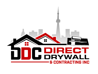 Direct Drywall & Contracting Inc. logo design by THOR_