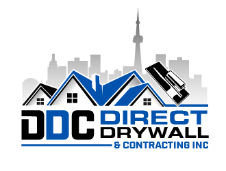 Direct Drywall & Contracting Inc. logo design by THOR_