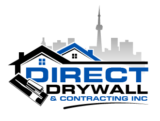 Direct Drywall & Contracting Inc. logo design by THOR_