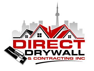 Direct Drywall & Contracting Inc. logo design by THOR_