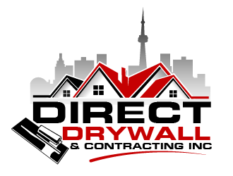 Direct Drywall & Contracting Inc. logo design by THOR_