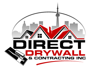 Direct Drywall & Contracting Inc. logo design by THOR_