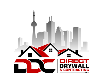 Direct Drywall & Contracting Inc. logo design by pakNton