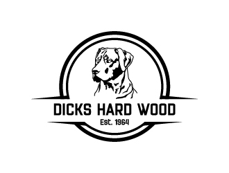 Dicks Hard Wood Est. 1964 logo design by cybil