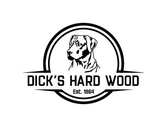 Dicks Hard Wood Est. 1964 logo design by cybil