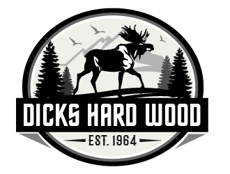 Dicks Hard Wood Est. 1964 logo design by THOR_