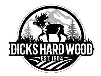 Dicks Hard Wood Est. 1964 logo design by THOR_